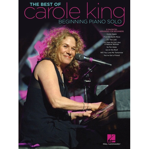 Best Of Carole King Beginning Piano Solos (Softcover Book)