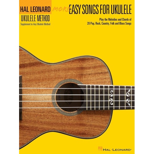 Hal Leonard More Easy Songs for Ukulele Book Only