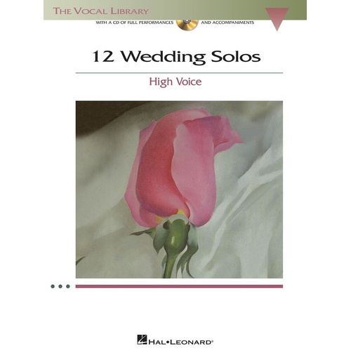 12 Wedding Solos High Voice Book/CD (Softcover Book/CD)