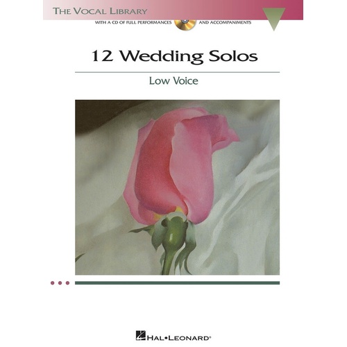 12 Wedding Solos Low Voice Book/CD (Softcover Book/CD)