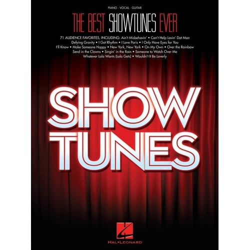 Best Showtunes Ever PVG Songbook by Hal Leonard - 290 Pages, Piano, Vocal & Guitar, Over 70 Songs Including Defying Gravity & More
