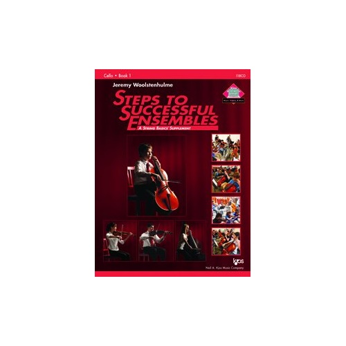 Steps to Successful Ensembles Book 1 for Cello by Neil A. Kjos Music Company, 36 pages, arranged for string orchestra, includes classical and folk the