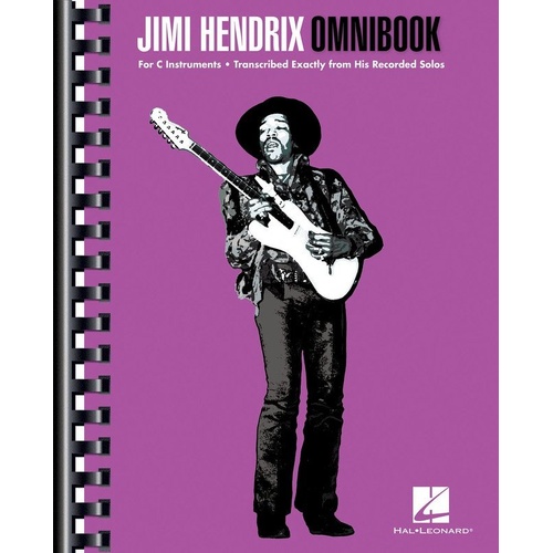 Jimi Hendrix Omnibook for Guitar - 208 Pages with Transcriptions of 65 Solos