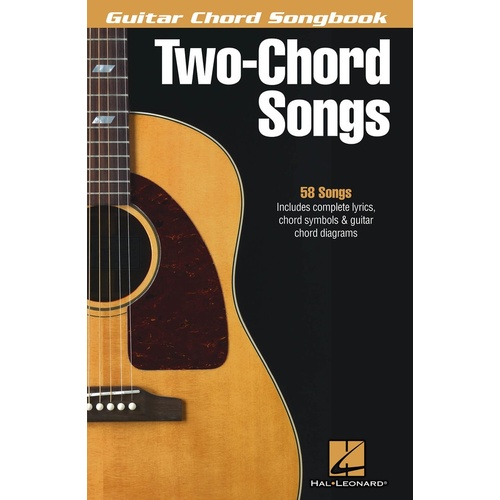 Guitar Chord Songbook Two Chord Songs (Softcover Book)