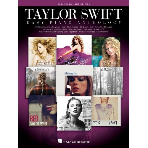 Taylor Swift Easy Piano Anthology 2nd Edition - 192 Pages