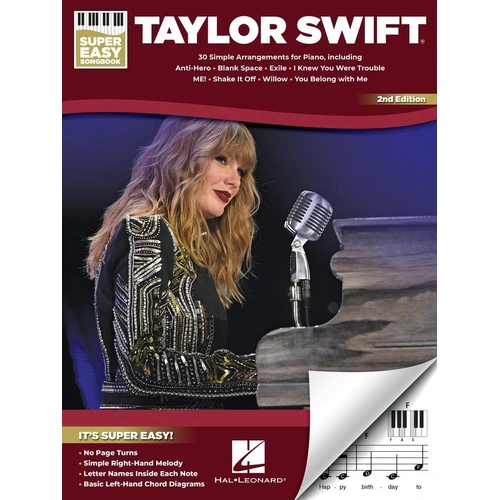 Taylor Swift - Super Easy Songbook 2nd Edition - 30 Songs for Piano & Keyboard