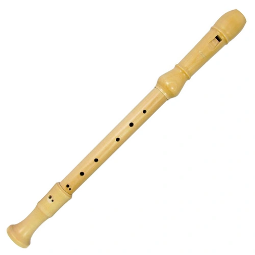 Meinel Maple Treble Recorder Model 351, F Note, 3 Piece, Baroque/English Fingering, Made in Germany, Includes Cloth Pouch and Tablature Chart