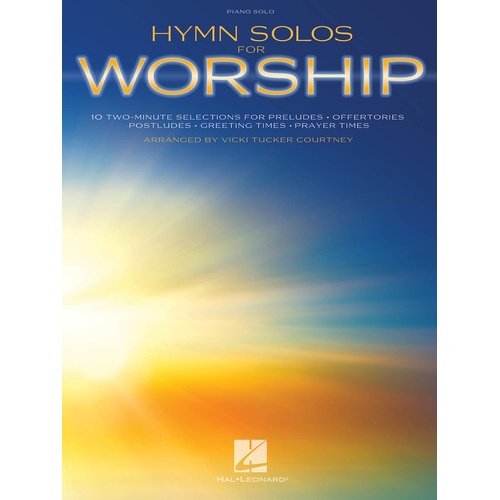 Hymn Solos For Worship Piano Solos (Softcover Book)