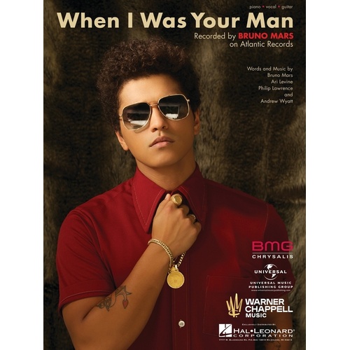 When I Was Your Man S/S PVG (Sheet Music)