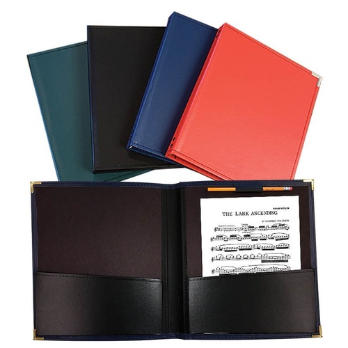 Red Band Folder 12x14 with Pencil Loop