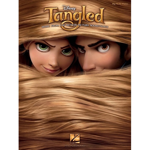Tangled Big Note Piano Songbook by Hal Leonard, 40 Pages, Features 6 Songs with Full-Color Art from the Movie