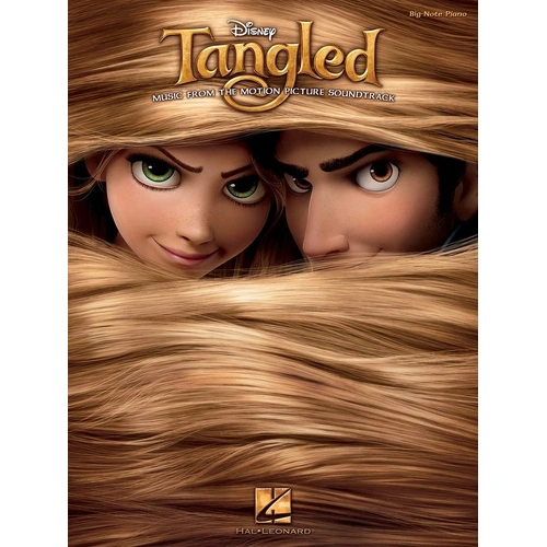Tangled Big Note Piano Songbook by Hal Leonard - 40 Pages, Full-Color Art, Includes 6 Songs