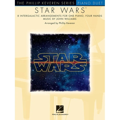 Star Wars Piano Duet - 8 Arrangements for Late Intermediate to Early Advanced Pianists, 48 Pages, Hal Leonard, The Phillip Keveren Series