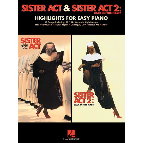 Sister Act 1 & 2 Easy Piano Songbook by Hal Leonard