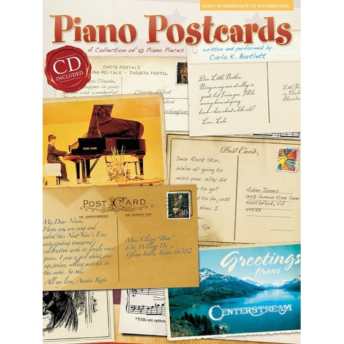 Piano Postcards Piano Collection Book/CD (Softcover Book/CD)