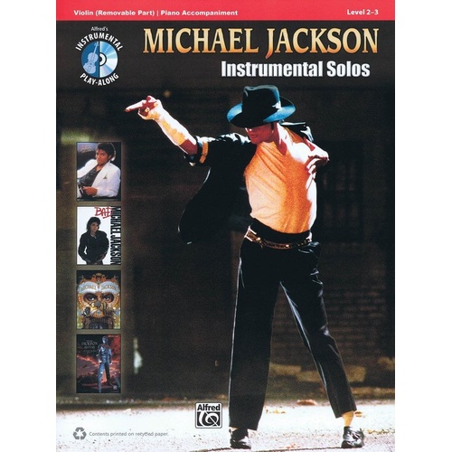 Michael Jackson Instrumental Solos for Violin Book/CD
