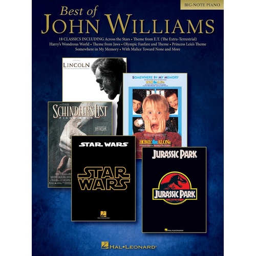 Best Of John Williams Big Note Piano (Softcover Book)