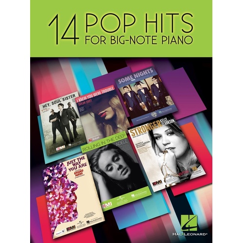 14 Pop Hits Big Note Piano (Softcover Book)