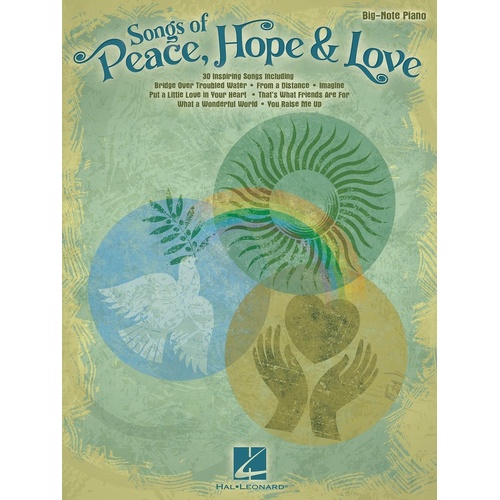 Songs Of Peace Hope And Love Big Note Piano (Softcover Book)