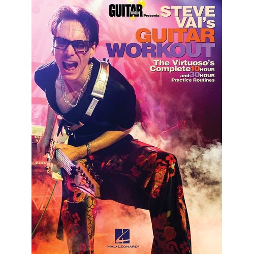 Guitar World Presents Steve Vai's Guitar Workout - 40 Pages Guitar TAB with Exercises for Scale, Chord, Ear Training, and Music Theory