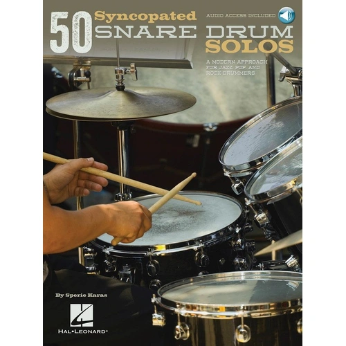 50 Syncopated Snare Drum Solos by Hal Leonard - 72 Pages, Includes Online Audio Access