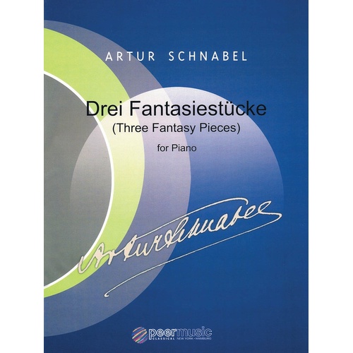 Artur Schnabel - Three Fantasy Pieces For Piano (Softcover Book)