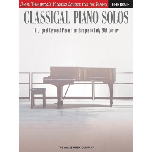 Classical Piano Solos Fifth Grade (Softcover Book)