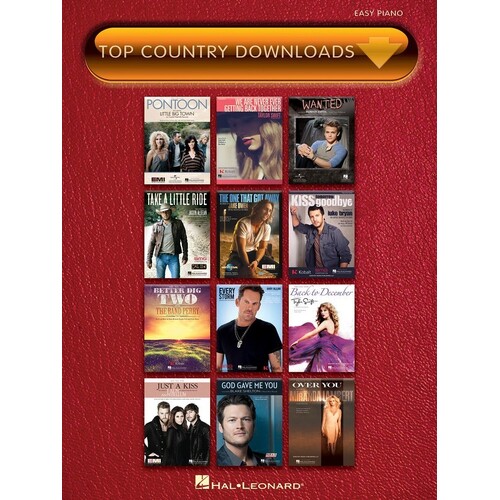 Top Country Downloads Easy Piano (Softcover Book)