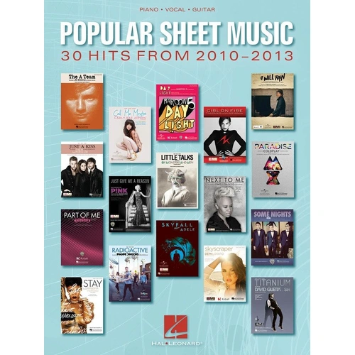Popular Sheet Music: 30 Hits from 2010-2013 PVG Songbook by Hal Leonard