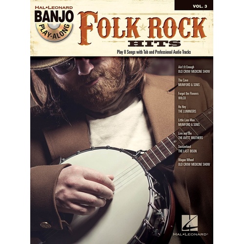 Folk Rock Hits Banjo Play Along V3 Book/CD (Softcover Book/CD)