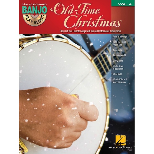 Old Time Christmas Banjo Play Along Book/CD V4 (Softcover Book/CD)