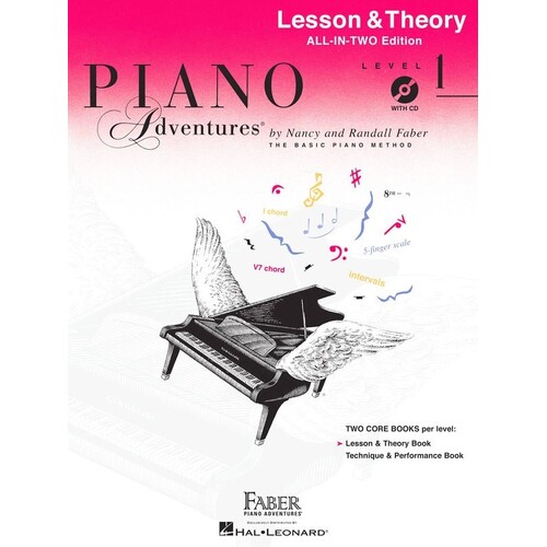 Piano Adventures All In Two 1 Lesson Theory Book/CD (Softcover Book/CD)