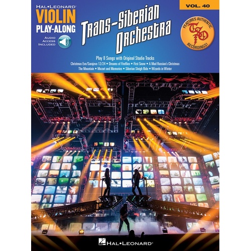 Trans-Siberian Orchestra Violin Playalong V40 Book/Online Audio (Softcover Book/Online Audio)