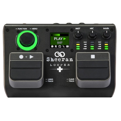 HeadRush Sheeran Looperplus Portable Dual-Track Looper Pedal with Multi-FX, 6+ Hours Battery Life, LCD Display, and Dual-Track Options
