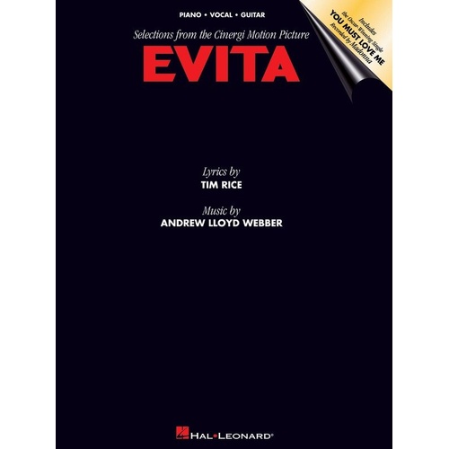 Evita Motion Picture Vocal Selections Songbook PVG