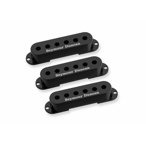 Stratocaster Pickup Covers - Black (3) with Seymour Duncan Logo