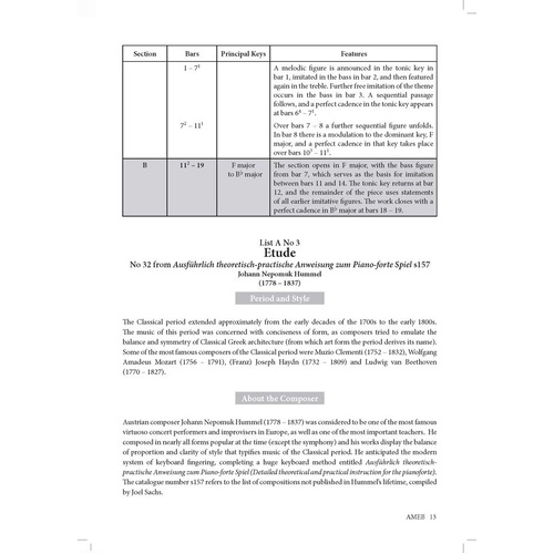 AMEB Piano Grade 3 to 4 Series 17 CD Recording and Handbook