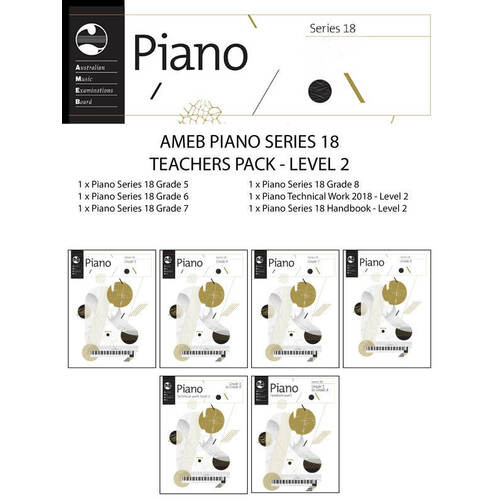 AMEB Piano Teachers Pack Level 2 Series 18 (Softcover Book)