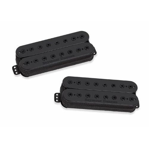 SD Holcomb Signature Set - 8-String Black, Ceramic Magnet and Alnico 8, Note Definition, Modern Low-End, Focused Mid-Range