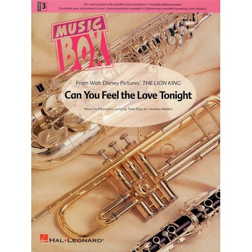 Can You Feel The Love Tonight Flex Quintet Score/Parts