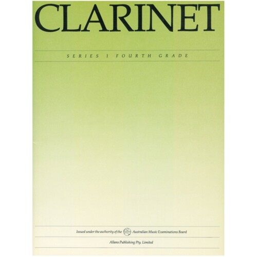 AMEB Clarinet Grade 4 Series 1 (Softcover Book)