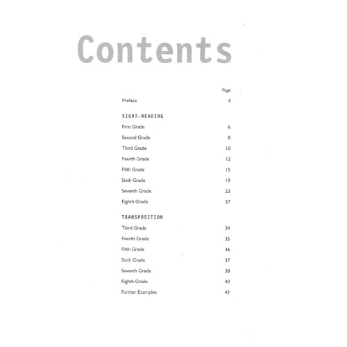 AMEB Clarinet Sight Reading and Transposition