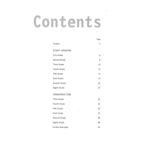 AMEB Clarinet Sight Reading and Transposition