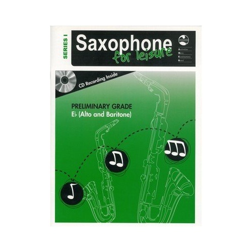 AMEB Saxophone for Leisure Prelim E Flat Book and CD Series 1