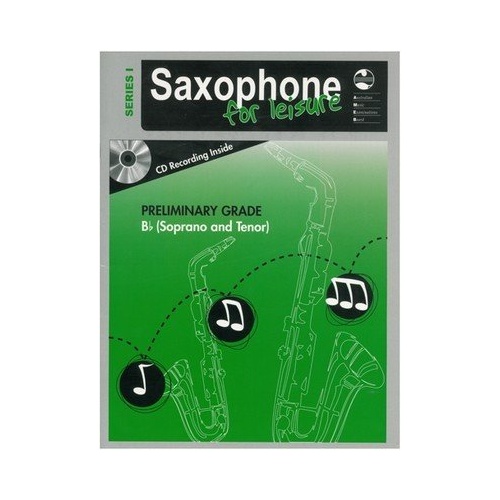 AMEB Saxophone for Leisure Prelim B Flat Book/CD Series 1