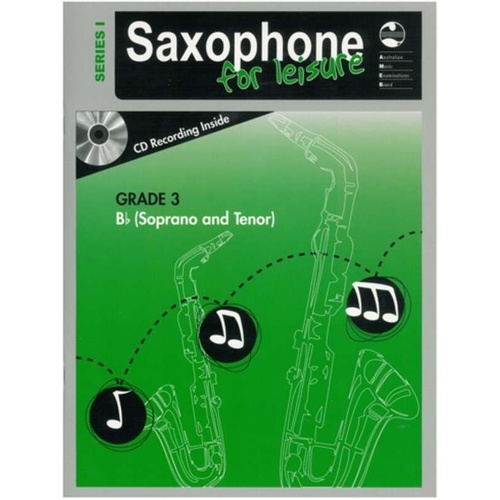 AMEB Saxophone for Leisure Grade 3 B Flat Book/CD Series 1