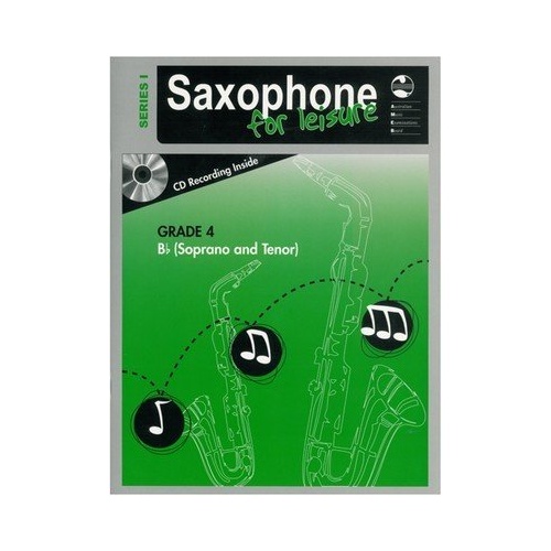 AMEB Saxophone for Leisure Grade 4 B Flat Book/CD Series 1