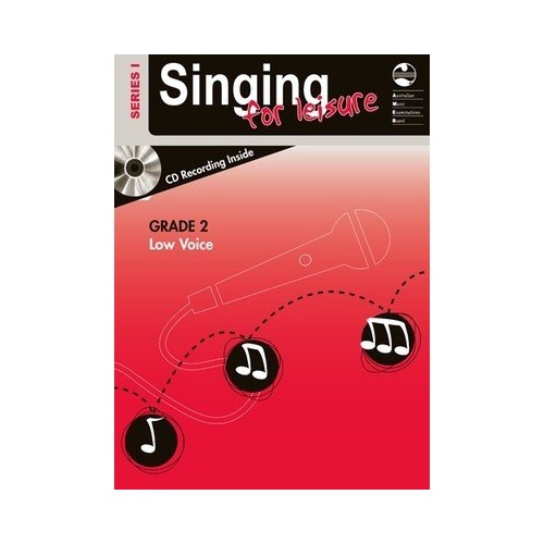 AMEB Singing for Leisure Book/CD Grade 2 Low Voice Series 1