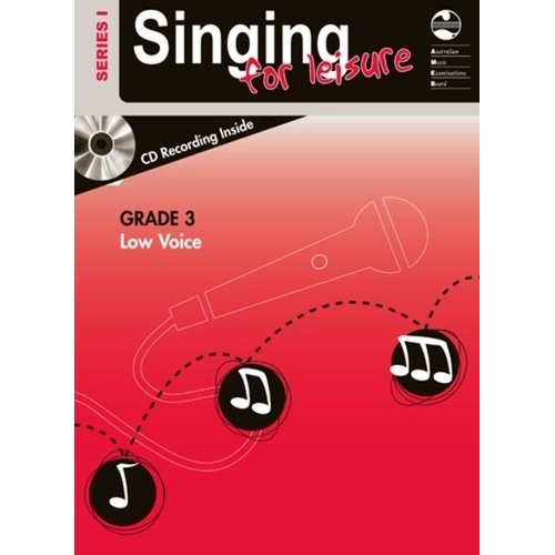 AMEB Singing for Leisure Book/CD Grade 3 Low Voice Series 1