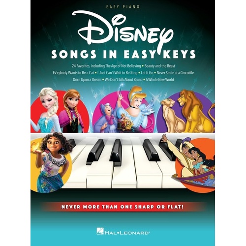 Disney Songs in Easy Keys for Easy Piano by Hal Leonard